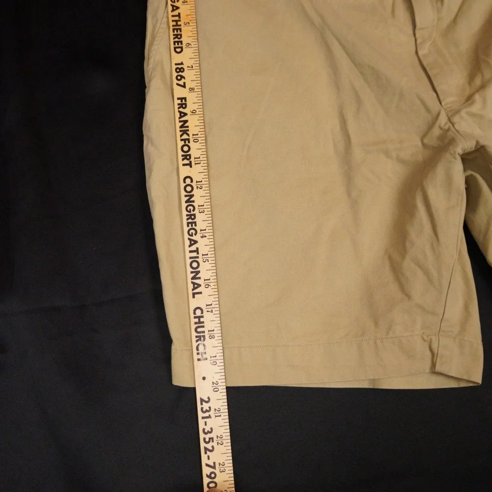 Polo Ralph Lauren Chino Shorts Mens 42 Tan Khaki Classic Fit Cotton Casual